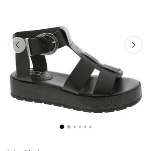 Sam Edelman Black Platform Sandals
